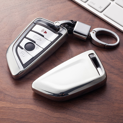 Wear resistant Soft TPU Car Styling Key Case Key Cover Shell Protector for BMW X5 F15 X6 F16 G30 7 Series G11 X1 F48 F39 Keyless ► Photo 1/6
