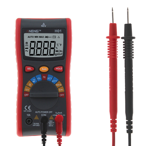 H01 Digital Multimeter NCV 4000 Counts Backlight AC/DC Ammeter Voltmeter Ohm Portable Wire test Power meter with Auto Range ► Photo 1/1