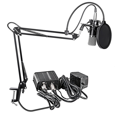 Neewer NW-700 Professional Condenser Microphone&Scissor Arm Stand+XLR Cable+Mounting Clamp&Pop Filter&48V Phantom Power Supply ► Photo 1/6