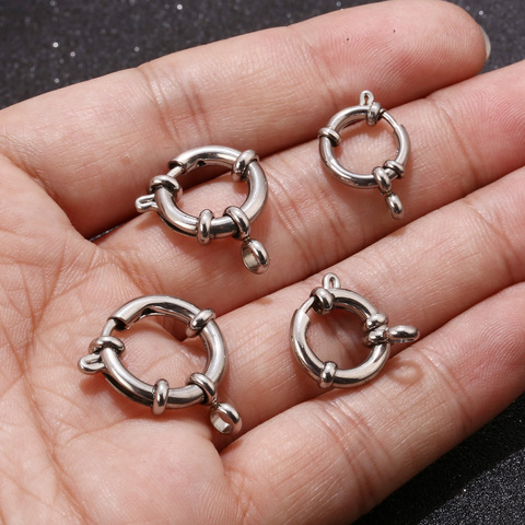 20pcs 9-15mm DIY Stainless Steel Lobster Clasps for Jewelry Making