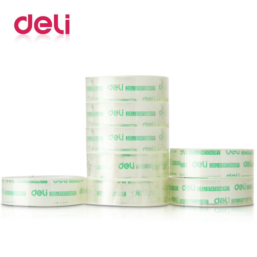 8Rolls 18mm Width Clear Transparent Tape Sealing Packing Stationery
