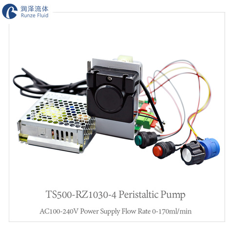 Microfluidics Peristaltic Pump Price Flow Rate Adjustable AC100-240V Plug and Play High Cost Performance Fast Delivery ► Photo 1/6