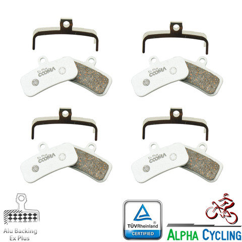 Bicycle Disc Brake Pads for SHIMANO M8120 M7120 MT520 MT420 Saint M810 M820 ZEE M640 and Bengal; Alu-Alloy EX Plus, 4 Pair ► Photo 1/3