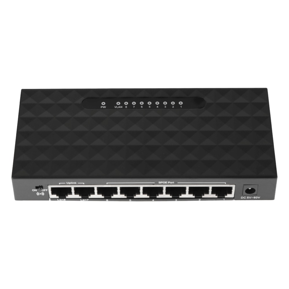 exhaust Word Accustomed to 8 Port 10/100Mbps POE Fast Ethernet Network Switch Lan Hub Ethernet Smart  Switcher for NVR Router Support 6-55V Power Supply - Price history & Review  | AliExpress Seller - Shop2837057 Store | Alitools.io