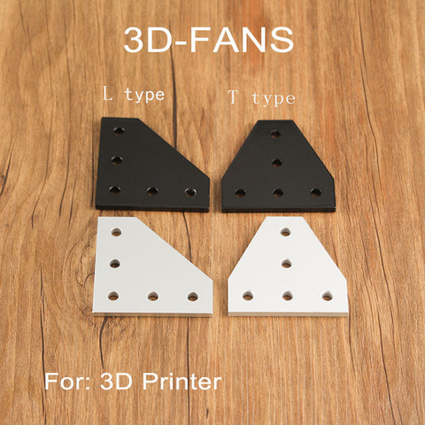 1pc 90 degree 5 holes  joint board plate corner angle bracket connection joint strip for 2022 aluminum profile 3D Printer ► Photo 1/3