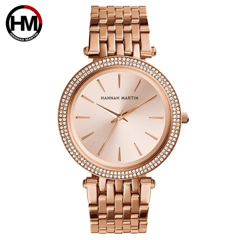 Women Top Brand Luxury Quartz Movement Watches Fashion Business Stainless Steel Diamond Dial Waterproof Ladies Wristwatches ► Photo 1/6