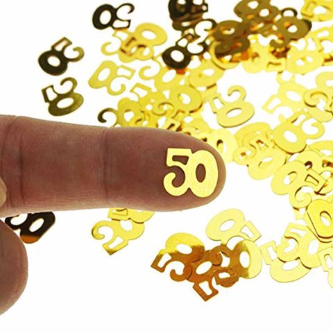 number Confetti balloon 30 40 50 60 30th 40th 50th 60th Birthday party Anniversary Tabletop Table Scatter centerpiece Decoration ► Photo 1/6