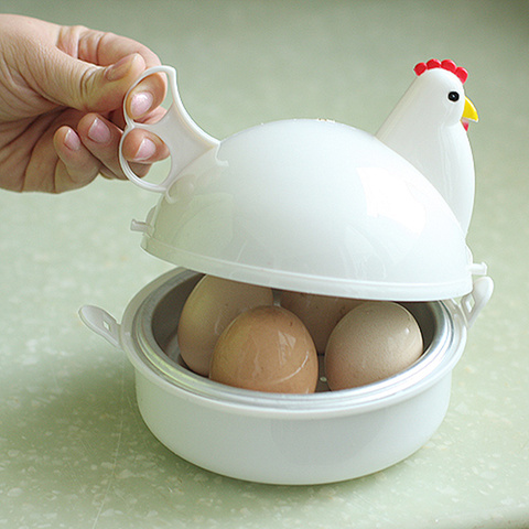 High Quality Chicken Shaped Microwave Eggs Boiler Cooker Kitchen Cooking Appliances,Home Tool.Free shipping. ► Photo 1/6