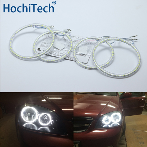 Ultra bright SMD white LED angel eyes halo ring kit daytime running light DRL for Chevrolet Lacetti Optra Nubira 2002-2008 ► Photo 1/6