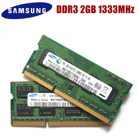 SAMSUNG 1GB 2GB 4GB 8GB 2G 4G PC2 PC3 DDR2 DDR3 667Mhz 800Mhz 1333hz 1600Mhz 5300S 6400 8500 10600 Laptop memory notebook RAM ► Photo 1/6