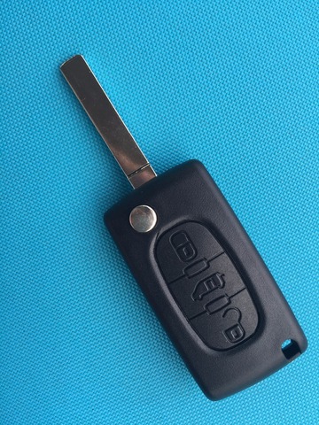 For Peugeot Expert Partner For Citroen Berlingo For DISPATCH 3 Button flip KEY FOB REMOTE CASE shell uncut VA2 blade no logo ► Photo 1/6