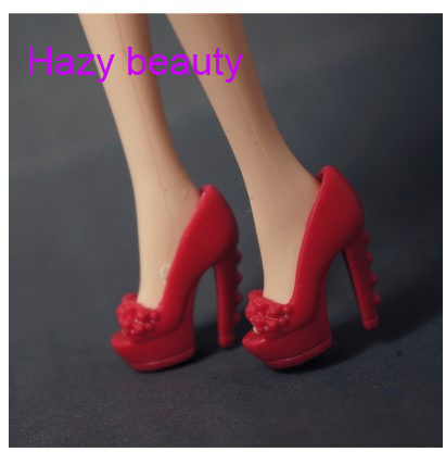 different styles for choose  Casual High heel shoes Flat shoes for  your barbie 1:6 Doll Fashion Cute Newest BBI00701 ► Photo 1/6