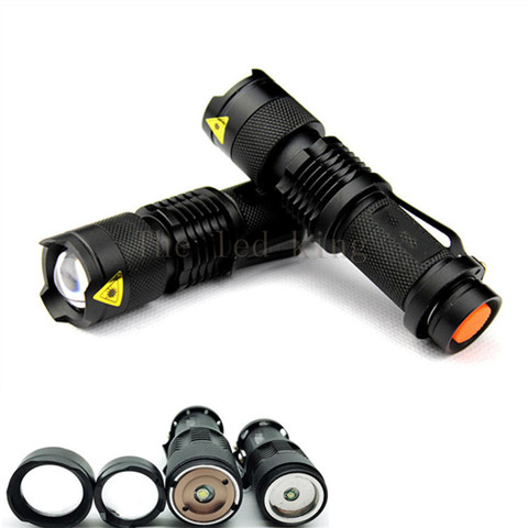 6000 Lums Q5 L2 LED Tactical Flashlight Led Torch Zoom LED Flashlight Waterproof Torch Light For AA 14500 Rechargeable ► Photo 1/6
