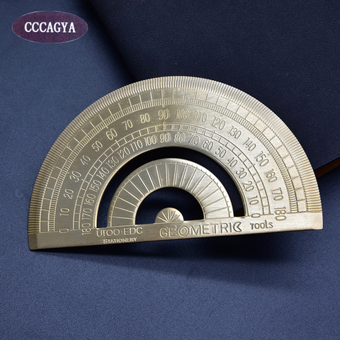 CCCAGYA H003 length 10cm high quality copper Protractor Office & School Supplies School Educational Supplies Measuring tools ► Photo 1/6