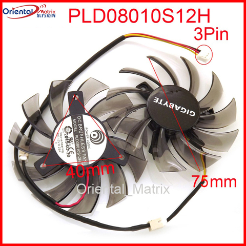 T128010SM PLD08010S12H 75mm Fan For GIGABYTE Graphics Card Cooler Cooling Fan ► Photo 1/6