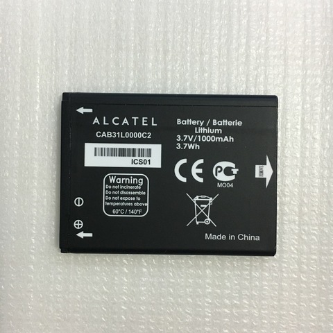 1000mAh battery for Alcatel i808 T66 A890 OT 720D/828/890DG/813F/ CAB31L0000C1/CAB31L0000C2 mobile phone Batteries + track code ► Photo 1/1