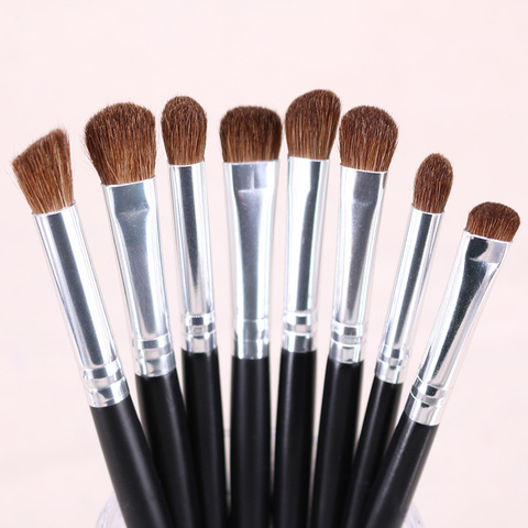 Professional Eyes Makeup Brushes Nature Hair Eyeshadow Liner Brow Lash Smudge Blending Contouring Make Up Brush Clear Stock SALE ► Photo 1/6