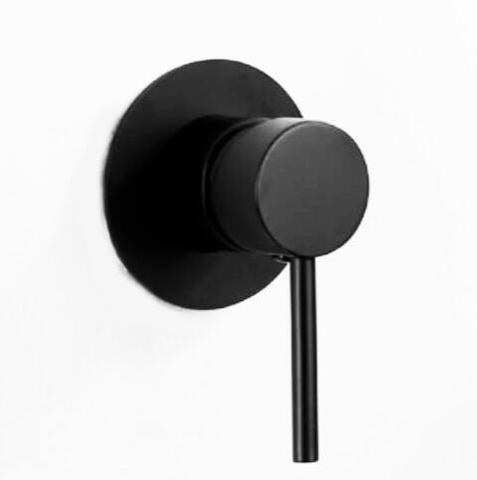 Matte Black color Round Shower Mixer Valve Solid Brass Shower Faucet or bidet Control Wall Mounted hot and cold Mixer Valve IS66 ► Photo 1/1