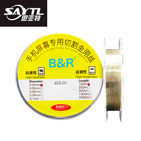 SAYTL 0.04 0.05 0.06 0.08 0.1MM Cutting Line LCD Screen Separation Diamond Wire Mobile Phone Repair Tools ► Photo 1/6
