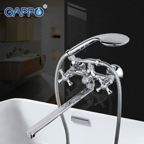 GAPPO bathtub faucets bathroom shower faucets brass wall mounted shower set bathroom sink faucet bronze shower torneiras GA2242 ► Photo 1/6
