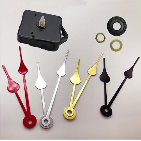 Colorful Hands DIY Quartz Wall Clock Movement with hook Kit Spindle Mechanism shaft Black Watch Repair Replacement ► Photo 1/1