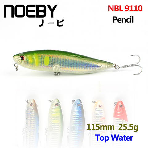 NOEBY 1Pcs Fishing Lure 115mm/25g Top Water Pencil Leurre Dur