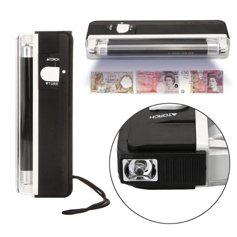 Handheld UV Lamp Light Torch Led Flashlight Money Detector Counterfeit Currency Bill Fake Banknotes Passports Security Check ► Photo 1/6