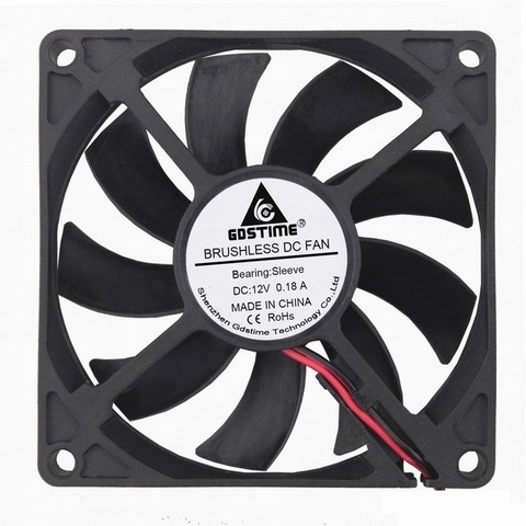 1 Pcs Gdstime DC 12V PC CPU Axial Motor Cooler 80mm x 15mm Computer Case Brushless Cooling Fan 80x80x15mm 8cm 2Pin ► Photo 1/1