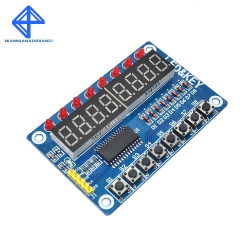 TM1638 Module Key Display For AVR Arduino New 8-Bit Digital LED Tube 8-Bit ► Photo 1/6
