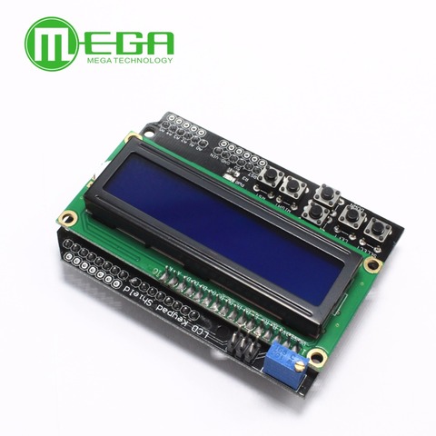 LCD Keypad Shield LCD1602 LCD 1602 Module Display for  ATMEGA328 ATMEGA2560 raspberry pi UNO blue screen ► Photo 1/3