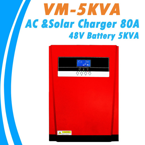 5000W Pure Sine Wave Solar Hybrid Inverter MPPT 80A Solar Panel Charger and AC Charger All in One for Max 4000W 500V Solar Input ► Photo 1/6