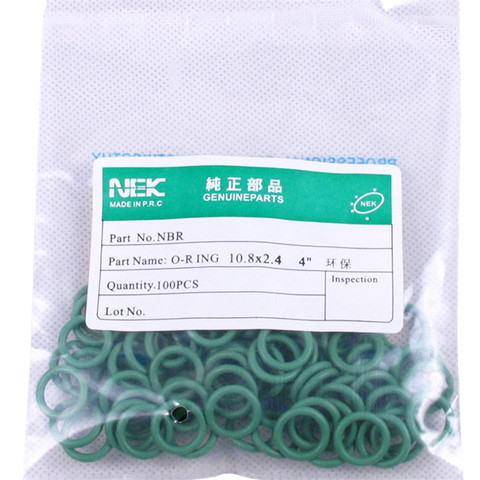 ( 10.8*2.4mm ) #8 R134a NBR Rubber O-Ring Seal Kit,High Temperature Resistance for Car Air Conditioning valve 5/16 3/8 1/2 5/8 ► Photo 1/1