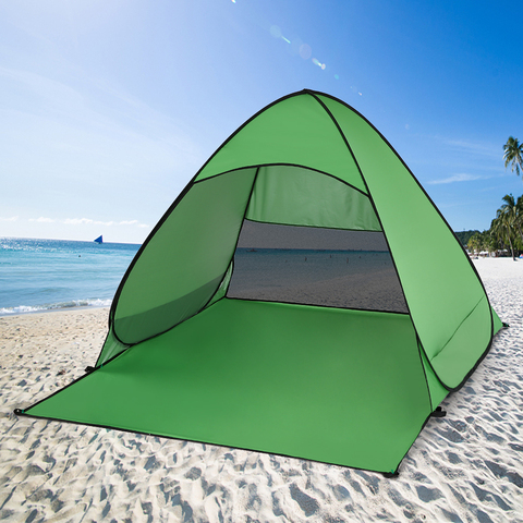 LIXIDA Anti UV Beach Tent Outdoor Automatic Instant Pop up Tent Portable Camping Tent Travel Fishing Hiking Picnic Shelter ► Photo 1/6