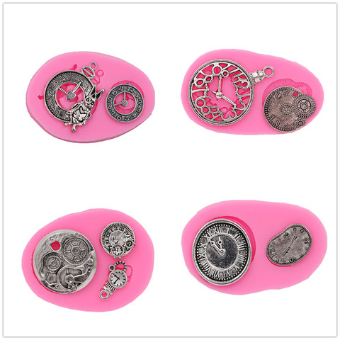4 kinds of watches turned sugar cake silicone mold chocolate crafts gadgets dessert decorating tools DIY pastry baking mold new ► Photo 1/5