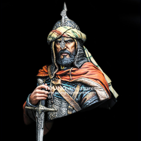 1/10, ARABIAN KNIGHT, Resin Model Bust GK, Historical war theme, Unassembled and unpainted kit ► Photo 1/6