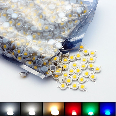 1pcs 100pcs 1000pcs LED COB Lamp Chip 1W 3W 3.2-3.6V Input Mini LED Bulb Diode Bead For DIY LED Floodlight Spotlight Downlight ► Photo 1/1