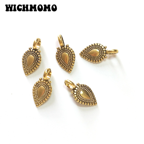 New 20pcs 18*10MM Retro Gold Zinc Alloy Heart-shaped Water Drop Charms Pendants for DIY Necklace Jewelry Accessories ► Photo 1/5