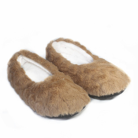 Suihyung Winter Women Furry Slippers 4 Color Soft Non-slip Indoor Floor Shoes Slip On Ladies Home House Flat Slides Fur Slippers ► Photo 1/6