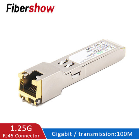 SFP module Ethernet port SFP module RJ45 Switch gbic 10/100/1000M connector SFP Copper RJ45 ► Photo 1/6