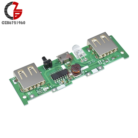 5V 1A 2A Lithium Battery Charging Board Mobile Power Bank Charger Control Module Micro USB LED Indicator DIY Step Up Boost ► Photo 1/6