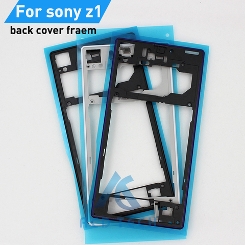 Original New Replacement Housing Plastic Back Middle Frame Back Cover Frame For Sony Xperia Z1 L39H C6902 C6903 ► Photo 1/4