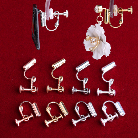 UNNAIER spiral ear clip painless u-shaped screw adjustable non-pierced earrings to change ear clip conversion artifact ► Photo 1/6