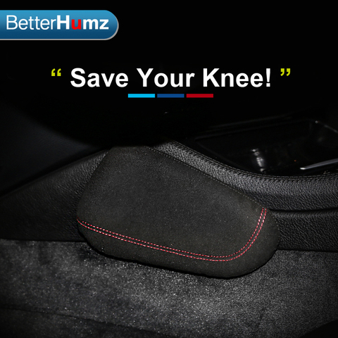 BetterHumz Interior Leather Leg Cushion Knee Pad Thigh Support Car Styling For BMW E46 E39 E60 E90 E36 F30 F10 X5 Accessories ► Photo 1/6