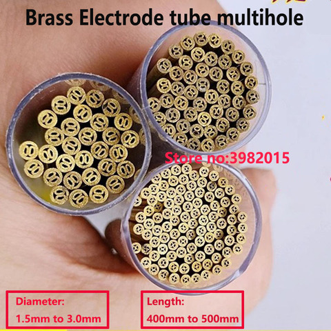 Drilling Brass Electrode Tube multihole 4 Holes Diameter 1.5mm 3.0mm Length 400mm for WEDM Drilling Machine ► Photo 1/6