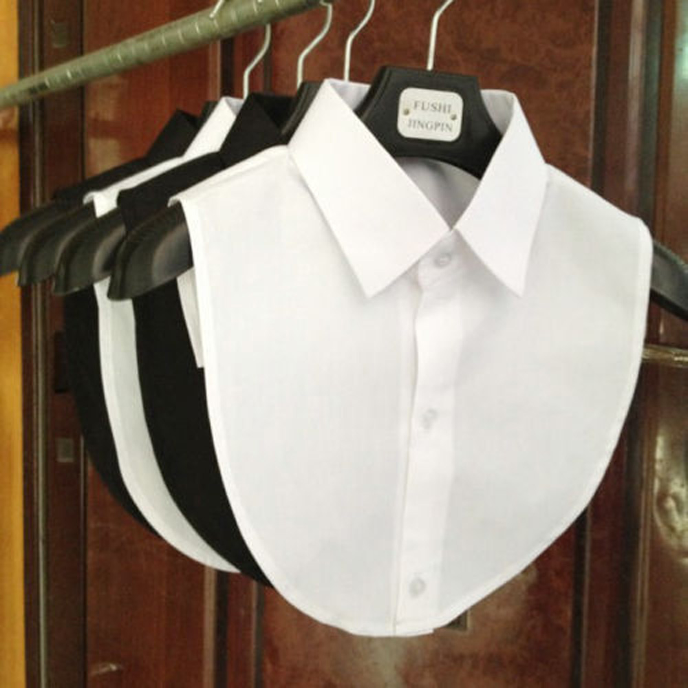 Females Half-shirts Removable False Collars Fashionable Cotton Ties Typed Collar 