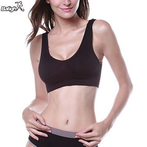Women Sexy Slim Fit Yoga Sport Vest Bras Underwear Unpadded Top Seamless Bras ► Photo 1/6