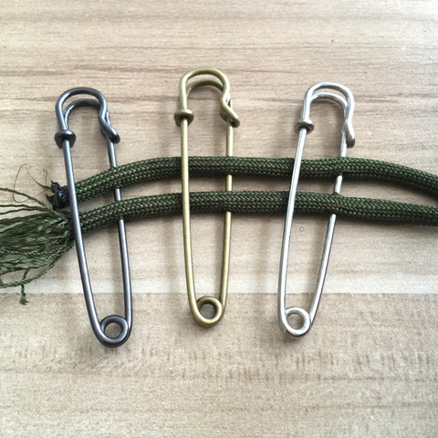 5pcs/lot EDC Outdoor tools Safety Pins Brooch Blank  Pin Broochs Survival Accessories Travel Kit ► Photo 1/6