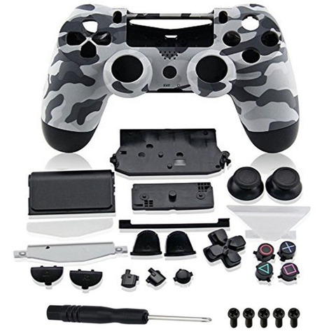 Custom Camouflage Cases Housing Shell Buttons For PS4 Limited Edition Controller Replacement For Sony Playstation 4 V1 Gamepad ► Photo 1/5