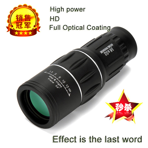 High Power HD Monocular Telescope 16X52 Sniper Binoculars Tourism Spyglass LLL Night Vision For Camping Hunting Child Gift ► Photo 1/6