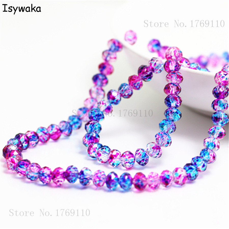 Big Long Cone Faceted Crystal Glass Spacer Loose Beads DIY Jewelry Making